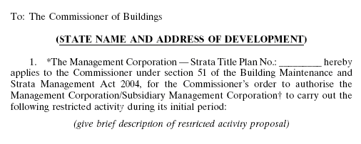 Building Maintenance Strata Management Regulations 2005